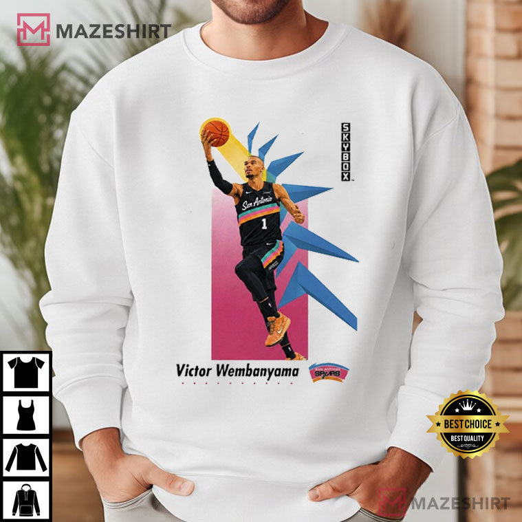 Victor Wembanyama San Antonio Spurs Basketball Graphic T-Shirt Victor Wembanyama San Antonio Spurs Basketball Graphic T-Shirt