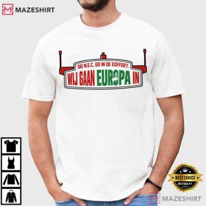 We Are Going To Europe NEC Nijmegen Football T Shirt (3)