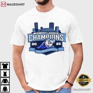 West Michigan Whitecaps Midwest League Champions 2025 Baseball T Shirt (4)