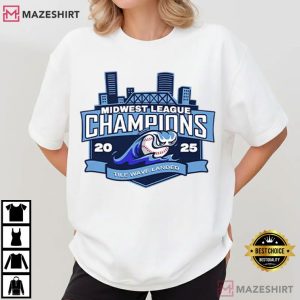 West Michigan Whitecaps Midwest League Champions 2025 Baseball T Shirt (1)