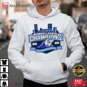 West Michigan Whitecaps Midwest League Champions 2025 Baseball T Shirt (2)