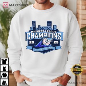 West Michigan Whitecaps Midwest League Champions 2025 Baseball T Shirt (3)
