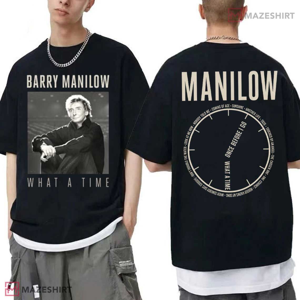 Barry Manilow What A Time Music Album T-Shirt Barry Manilow What A Time Music Album T-Shirt