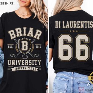 Off Campus Dean Di Laurentis 66 College Hockey Briar University T-Shirt