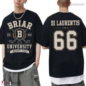 Off Campus Dean Di Laurentis 66 College Hockey Briar University T Shirt (2)