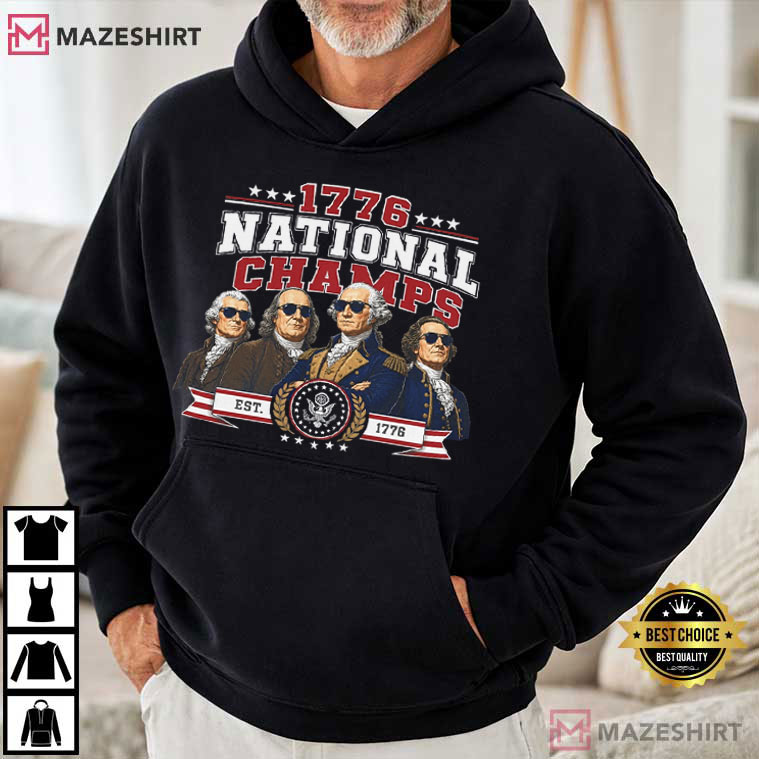 Championship 1776 Parody 4th Of July Funny Founding Fathers T-Shirt Championship 1776 Parody 4th Of July Funny Founding Fathers T-Shirt