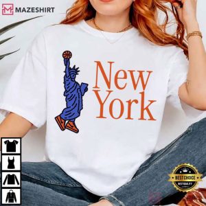 New York Statue Of Liberty Basketball Funny T-Shirt