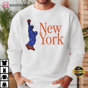 New York Statue Of Liberty Basketball Funny T Shirt (2)