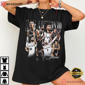 San Antonio Spurs Wembanyama Castle Harper Kornet Vintage T Shirt (4)