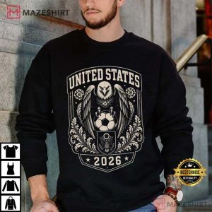 World Cup 2026 Soccer Crest Vintage Football Fan T Shirt (2)