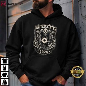 World Cup 2026 Soccer Crest Vintage Football Fan T Shirt (3)
