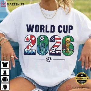 World Cup 2026 Football USA Soccer Fan Sports T Shirt (4)