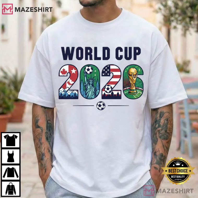 World Cup 2026 Football USA Soccer Fan Sports T-Shirt World Cup 2026 Football USA Soccer Fan Sports T-Shirt