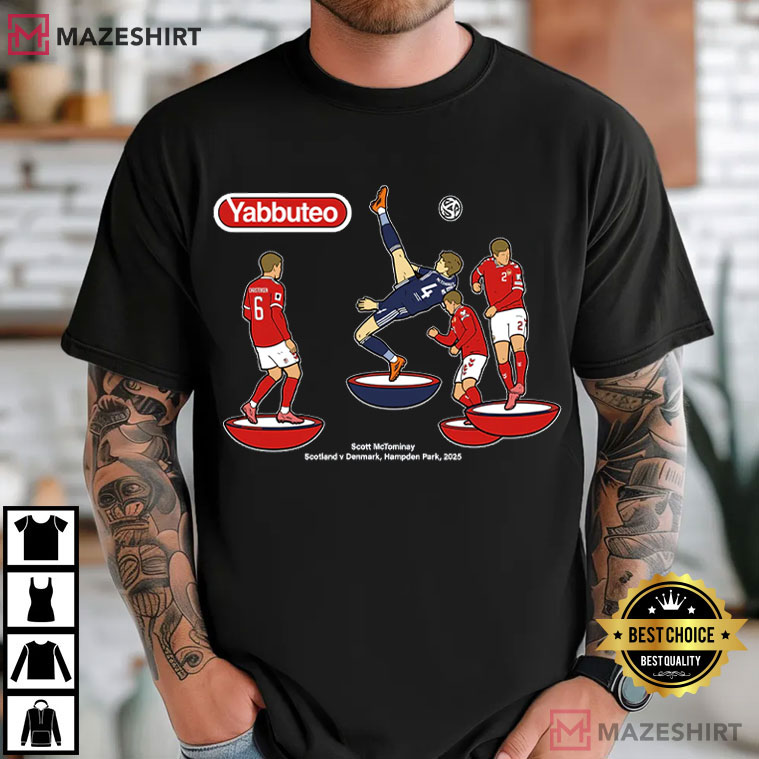 Scott McTominay Bicycle Kick Scotland Vs Denmark T-Shirt Scott McTominay Bicycle Kick Scotland Vs Denmark T-Shirt