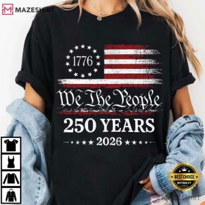 We The People 250th America Anniversary Patriotic USA Flag T (3)