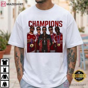 Arsenal Champions Football Players 2026 Premier League T Shirt (1)