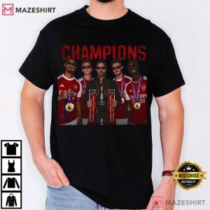 Arsenal Champions Football Players 2026 Premier League T Shirt (2)