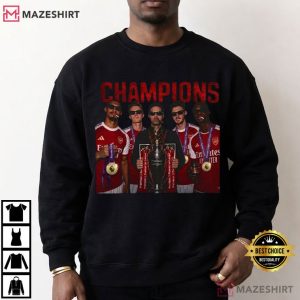 Arsenal Champions Football Players 2026 Premier League T Shirt (3)