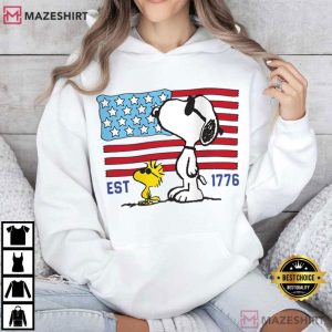 America 250th Anniversary Funny 4th Of July Patriotic Snoopy T Shirt (4)