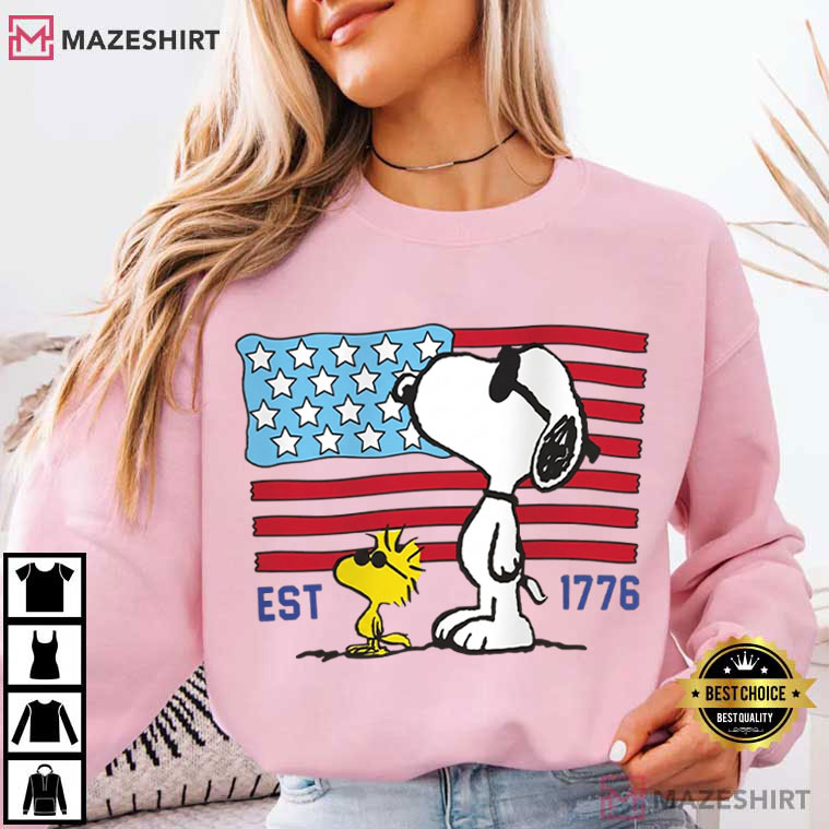 America 250th Anniversary Funny 4th Of July Patriotic Snoopy T-Shirt America 250th Anniversary Funny 4th Of July Patriotic Snoopy T-Shirt