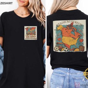 America Soccer World Cup 2026 North America Map Football T Shirt (2)