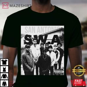 San Antonio Spurs With Attitude SWA Vintage Basketball T Shirt (2)