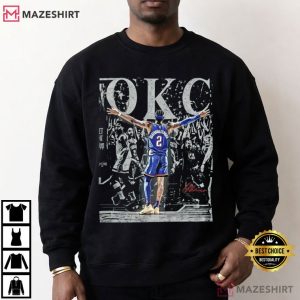 Shai Gilgeous Alexander Oklahoma City Thunder Vintage OKC Basketball T Shi (1)