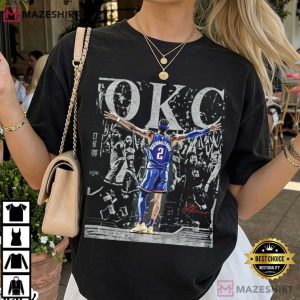 Shai Gilgeous Alexander Oklahoma City Thunder Vintage OKC Basketball T S (3)