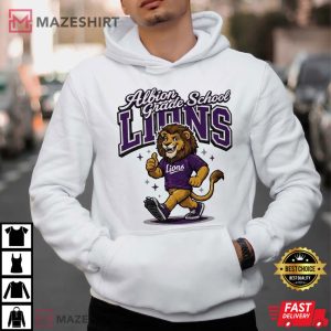 Albion Grade School Lions Mascot School Spirit T Shirt (2)