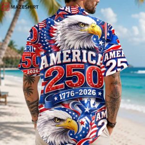 America 250 Eagle 1776 2026 4th Of July Hawaiian Shirt (3)