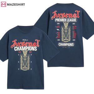 Arsenal Premier League Champions 2026 Football Club T Shirt (1)