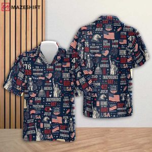 Independence Day 4th Of July 2026 250th Anniversary Hawaiian Shirt (1)