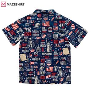 Independence Day 4th Of July 2026 250th Anniversary Hawaiian Shirt (2)