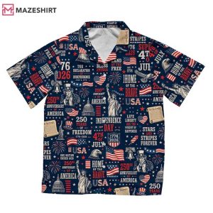 Independence Day 4th Of July 2026 250th Anniversary Hawaiian Shirt (3)