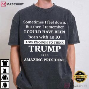 Trump Sometimes I Feel Down But Then I Remember Political T Shirt (3)