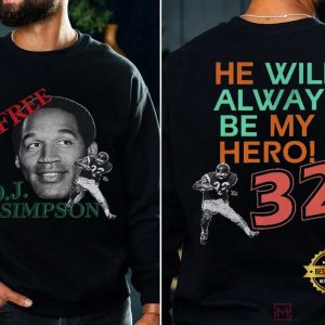 Free OJ Simpson My Hero Football T Shirt (4)