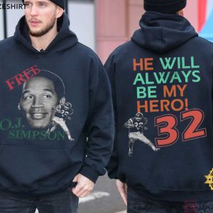 Free OJ Simpson My Hero Football T Shirt (3)