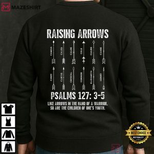 Dad Raising Arrows Fathers Day Christian Religious T Shirt (4)