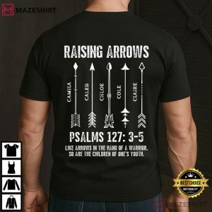 Dad Raising Arrows Fathers Day Christian Religious T Shirt (1)
