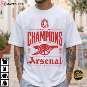 Arsenal North London Football Champions Vintage Trophy T Shirt (1)