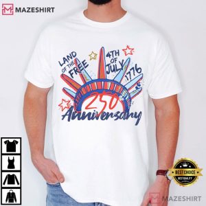 4th Of July 250th Anniversary Independence Day T Shirt (1)