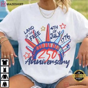 4th Of July 250th Anniversary Independence Day T Shirt (2)