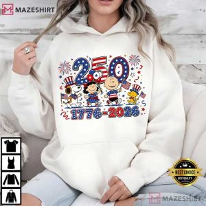 Snoopy 250th Anniversary Fourth Of July Peanuts Patriotic T Shirt (4)