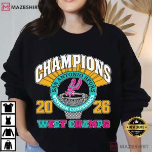 Champion 2026 San Antonio Spurs Western Conference T Shirt (1)