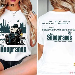 The Snoopranos Peanuts Mafia Parody T Shirt (1)