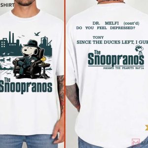 The Snoopranos Peanuts Mafia Parody T Shirt (2)