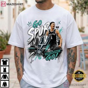 Victor Wembanyama Basketball Wemby Halftone Comic T Shirt (3)