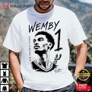 Victor Wembanyama San Antonio Spurs Wemby Basketball T Shirt (4)