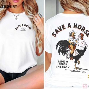 Rooster Rodeo Cowgirl Cowboy Western Punk Rock T Shirt (2)