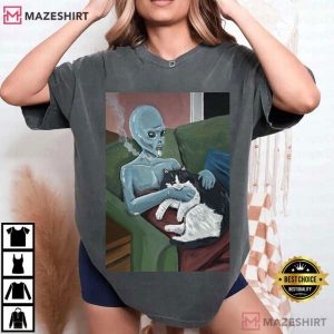 Alien Smoking Tell Someone Who Gives A Shit T Shirt (4)